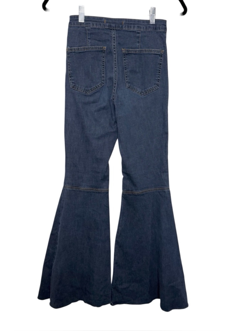 Free People Flare Jeans Medium Wash Bell Bottom Stretch Boho W26